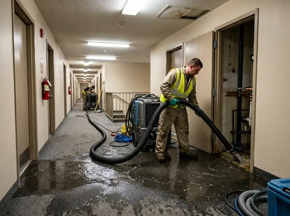 multi-unit-apartment-hallway-f-005 — frequently asked questions, Emergency Burst Pipe Water Extraction & Removal in Flora Vi…